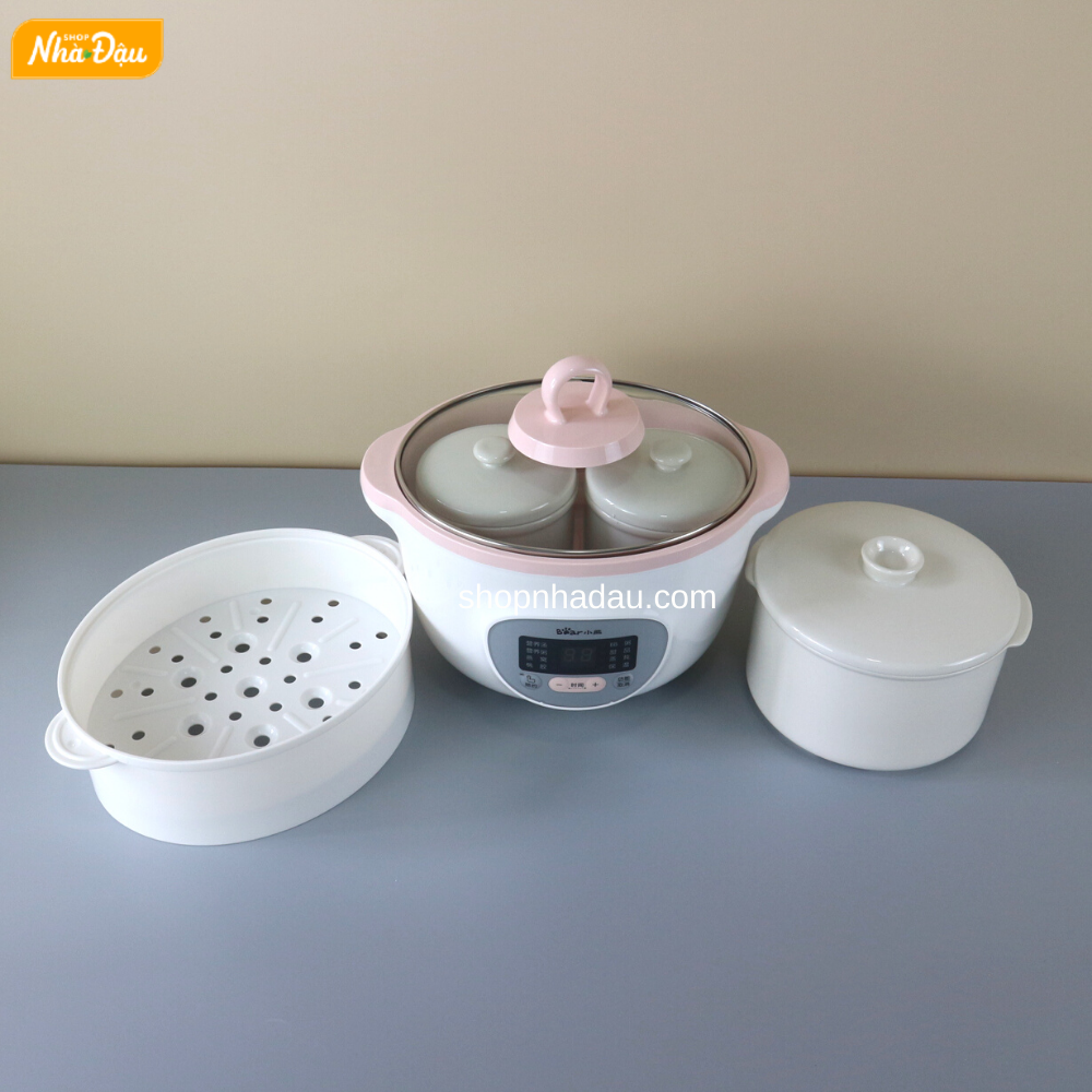 NỒI NẤU CHÁO BEAR 1,6L CHÍNH HÃNG - NỒI NẤU CHÁO CHẬM NẤU CÁCH THỦY BEAR 1,6L - Ảnh 7