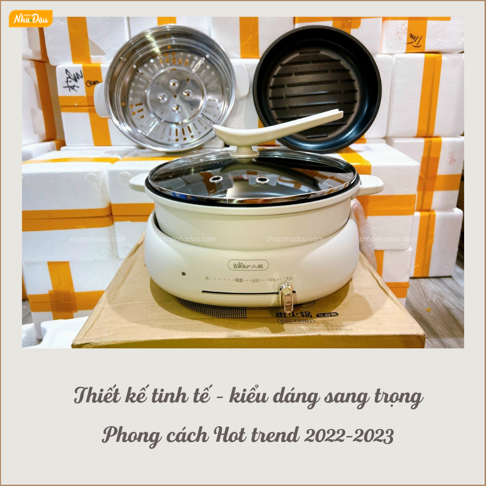 bếp lẩu nướng 3 khay